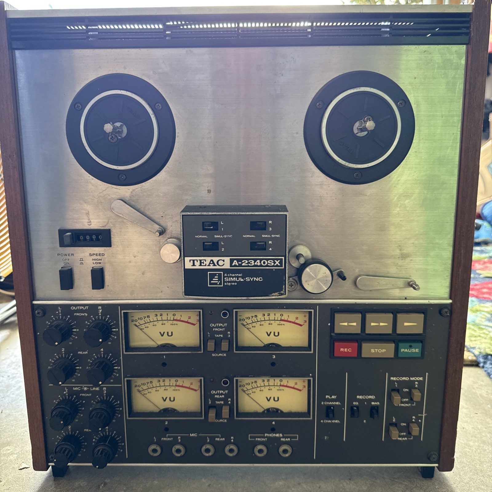 Teac A-2340SX Reel to Reel tape deck, 4 channel.