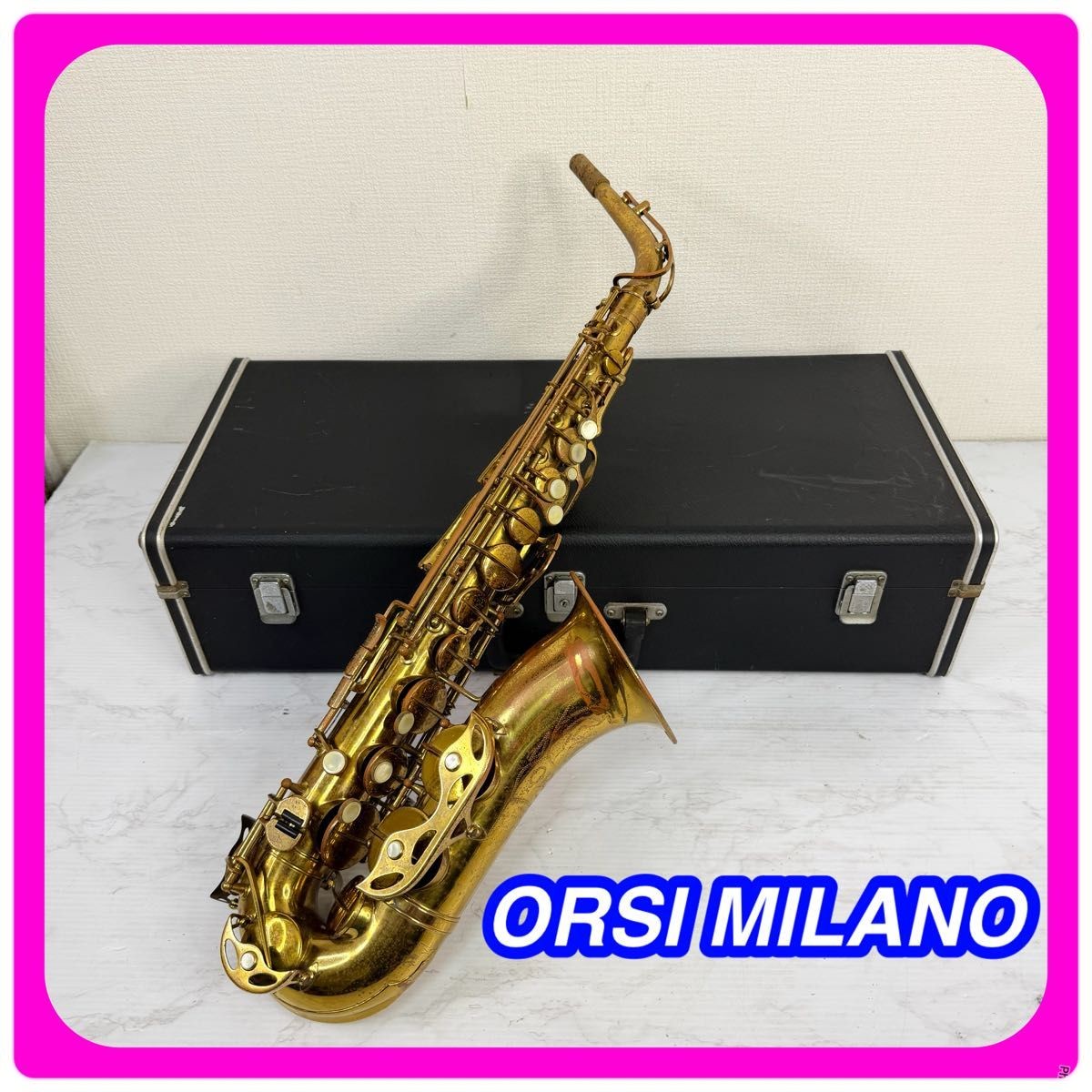 ORSI MILANO Alto Saxophone Orji Italy Vintage