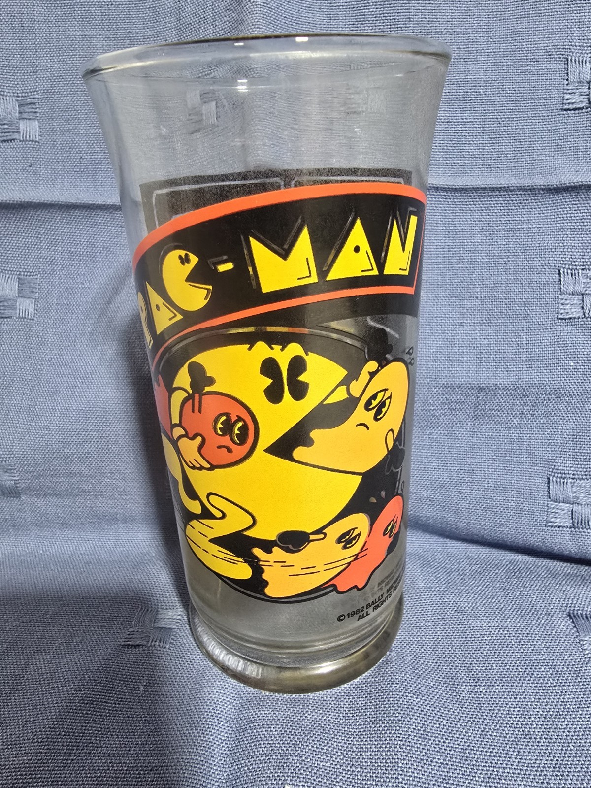 VTG Pac Man 1982 BALLY MIDWAY MFG CO 6" Glass Tumbler