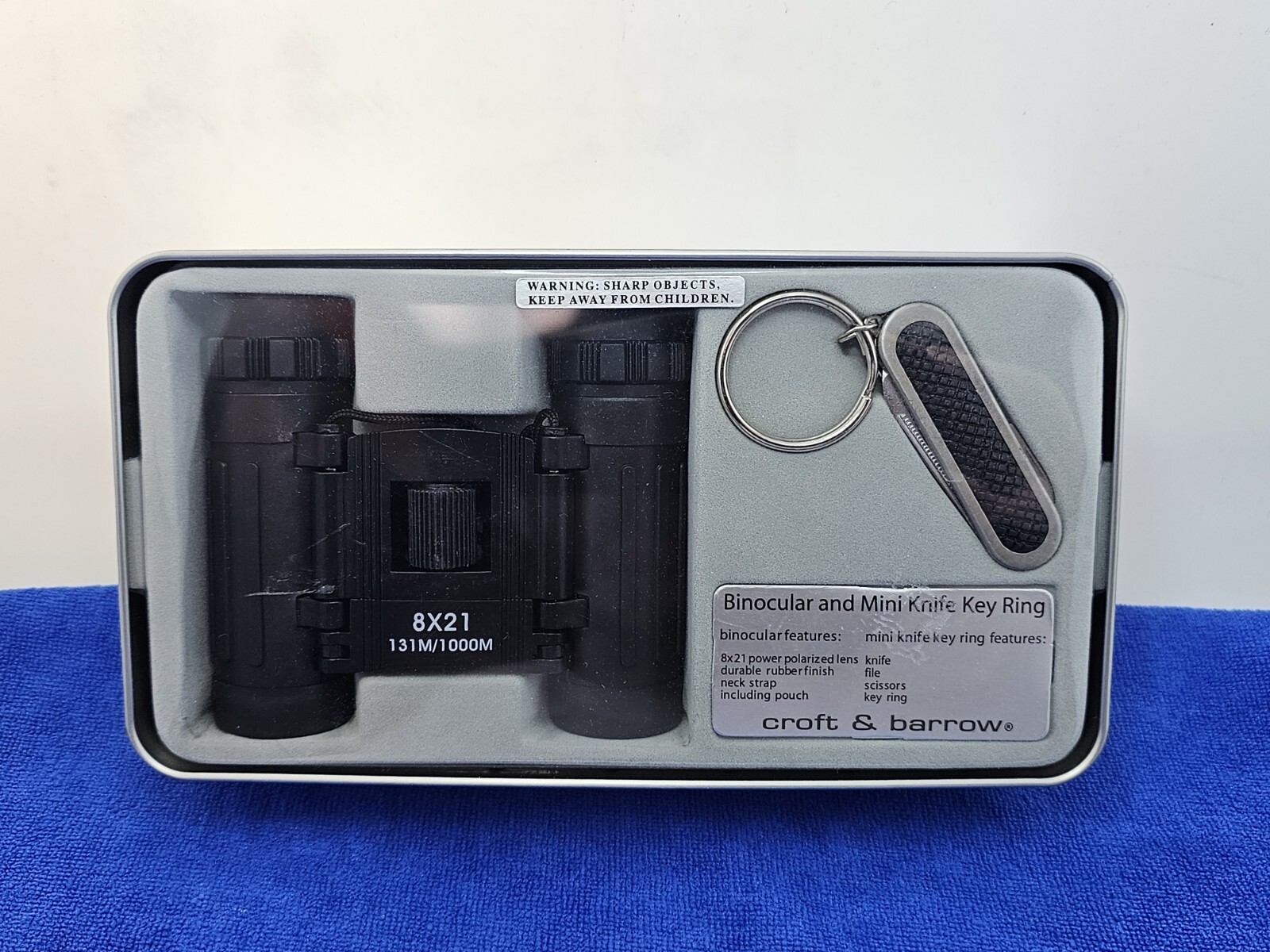 Binoculars And Pocket Knife Gift Set, Croft And Barrow New In Box, Fast Shipping