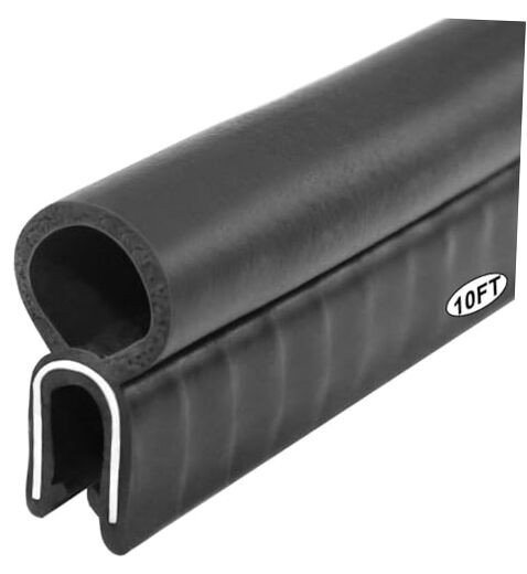  Automotive Door Weather Stripping Car Door Rubber Edge Trim Seal Strip 41Ft