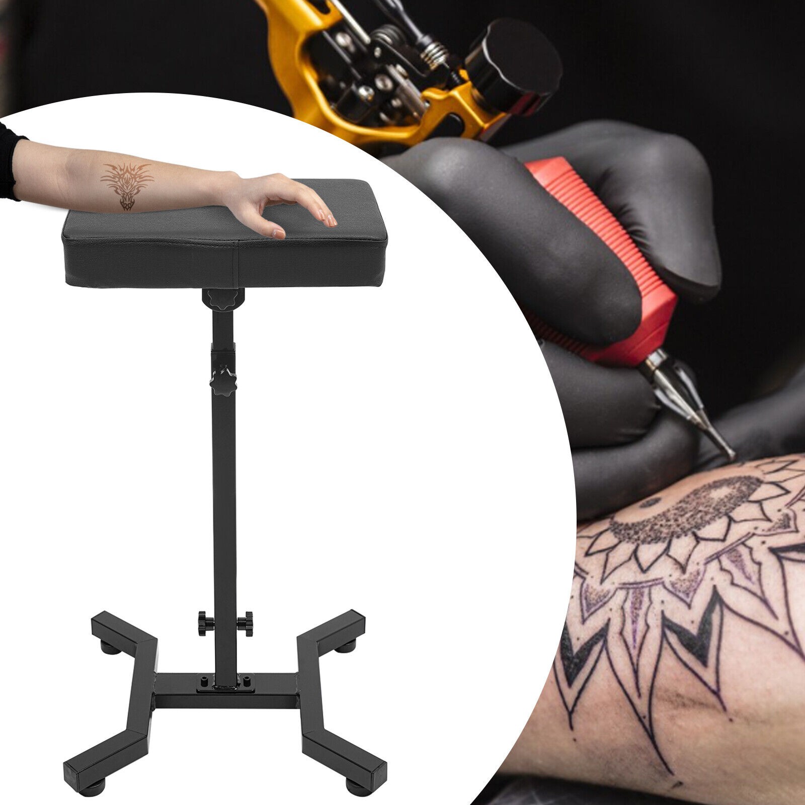 Tattoo Armrest Stand Heavy Duty Tattoo Holder For Tattoo Adjustable Height Angle