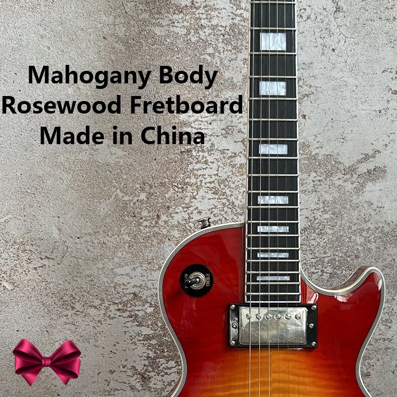 Clearance Sale HH Pickups Electric Guitar Fixed Bridge Chrome Parts 6-String 