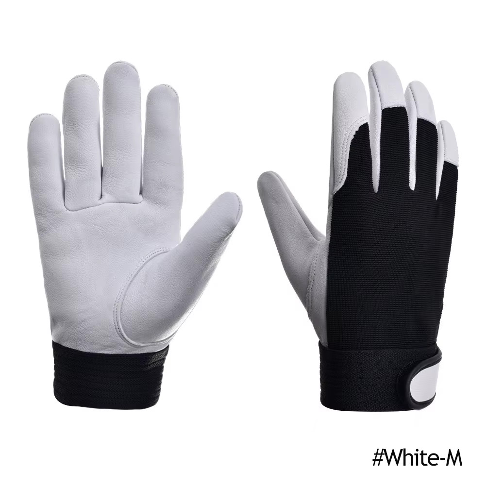 Cowhide Leather Work Gloves Safety Labour Protection Garden Sports Motorcycle Dr