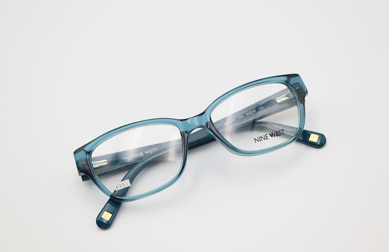 NINE WEST NW5105 320 Aqua Blue 50-16-135 Eyeglasses Frames Flex Hinges PT33