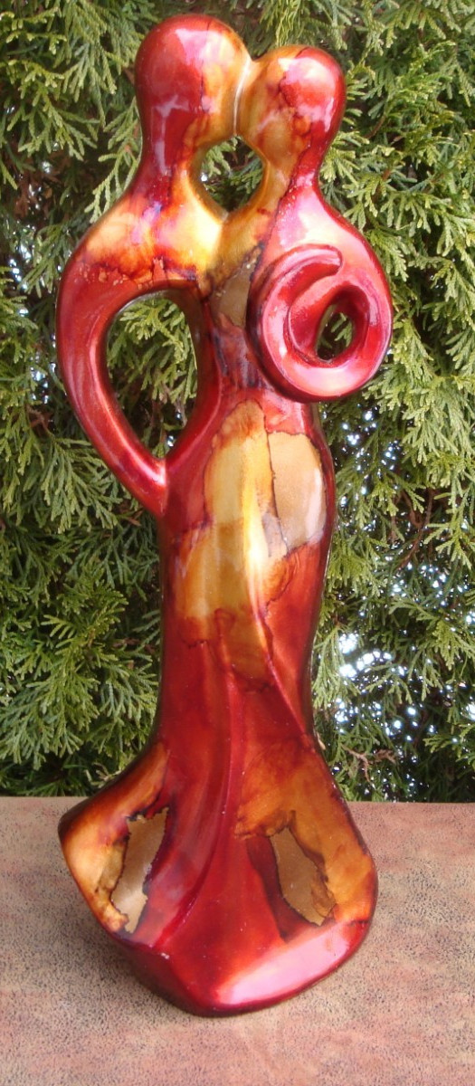 Love Knows No Bounds 16 x 6 Embracing Couple