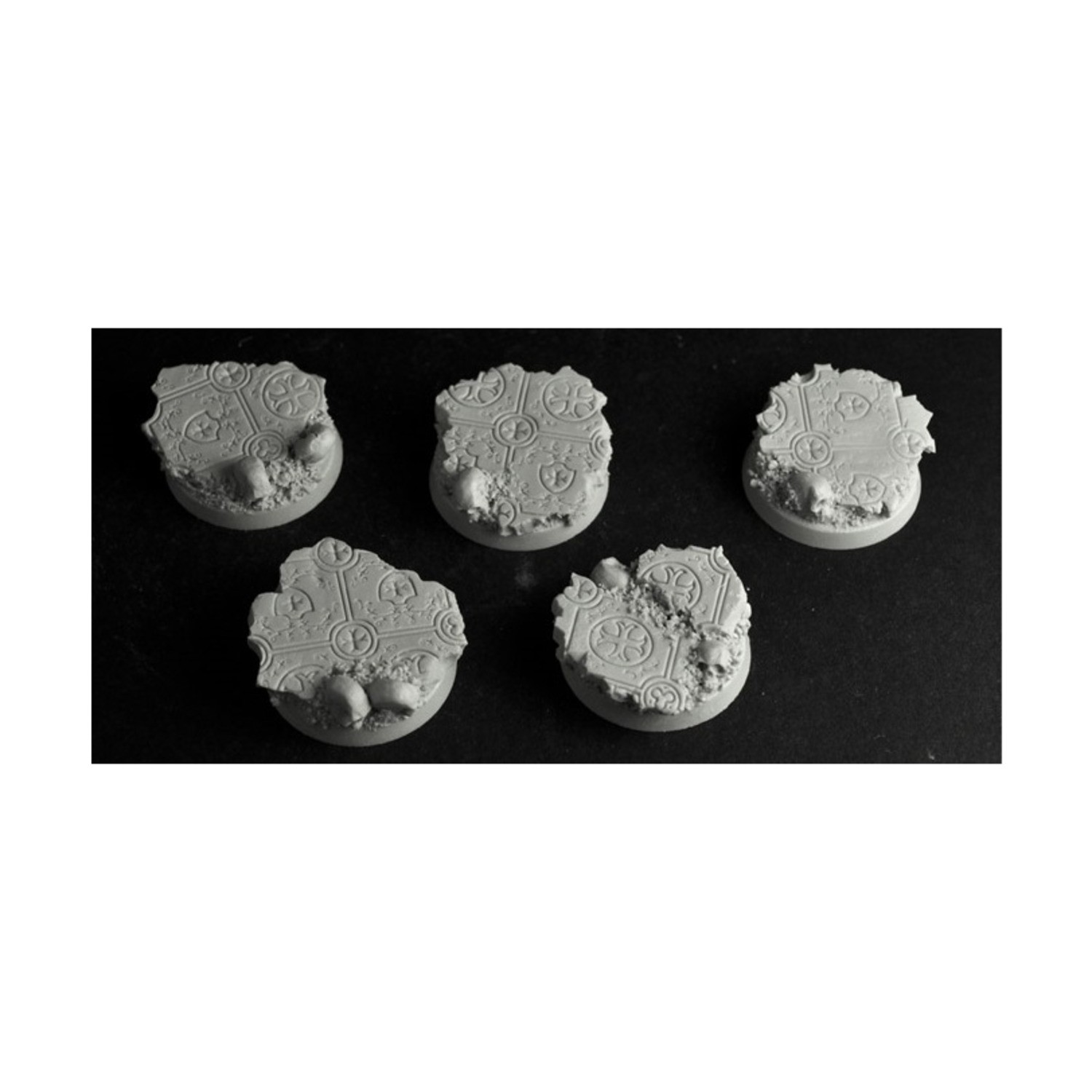Scibor Mini Bases Templar Ruins - 25mm Round Bases #1 (2nd Ed) Pack New