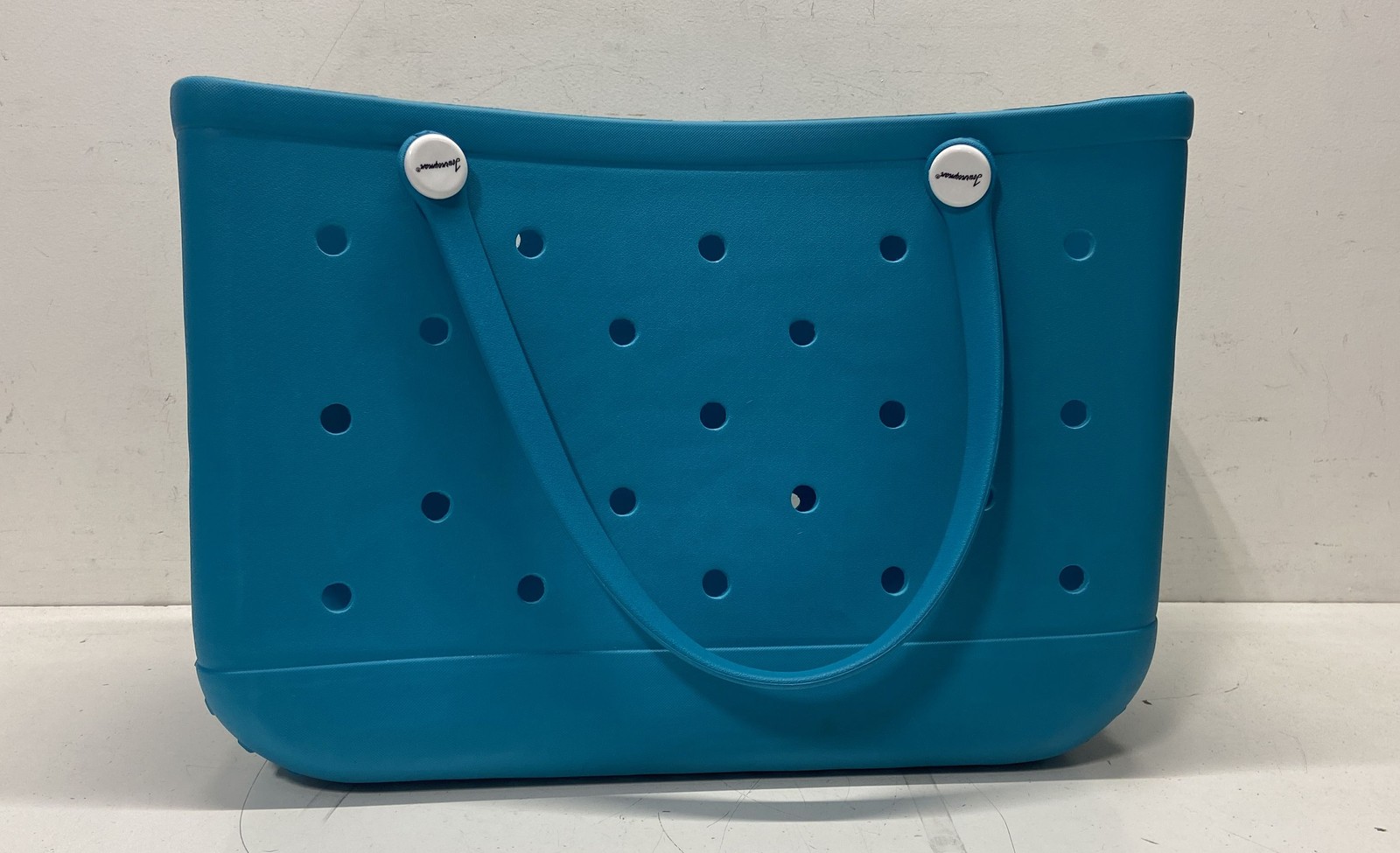 Journeyman Travel Tote Bag Teal Solid Rubber