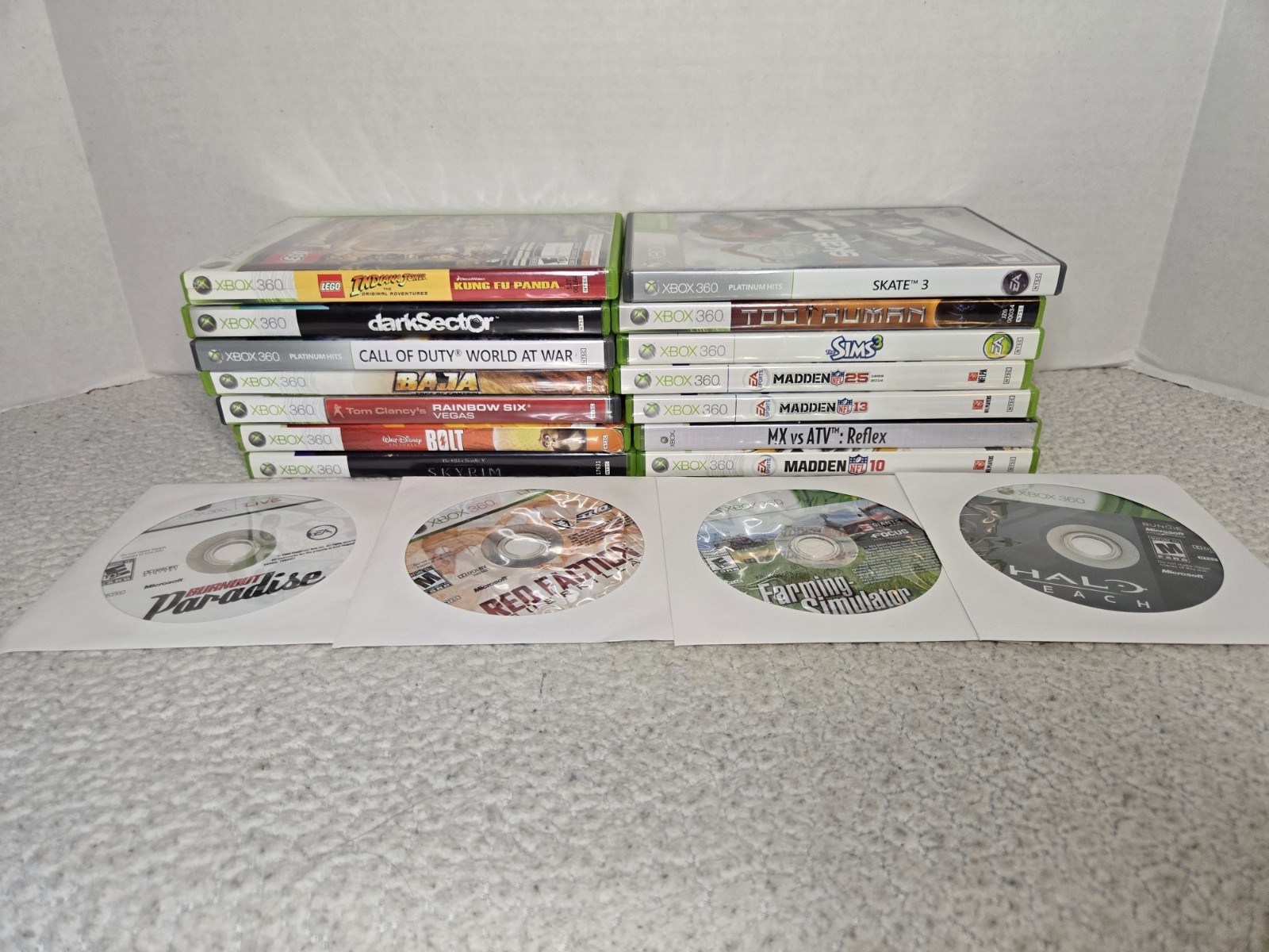 Xbox 360 Mixed Lot Of 19 Games RPG, Sports, Racing NEEDS REPAIR OR RESURFACING