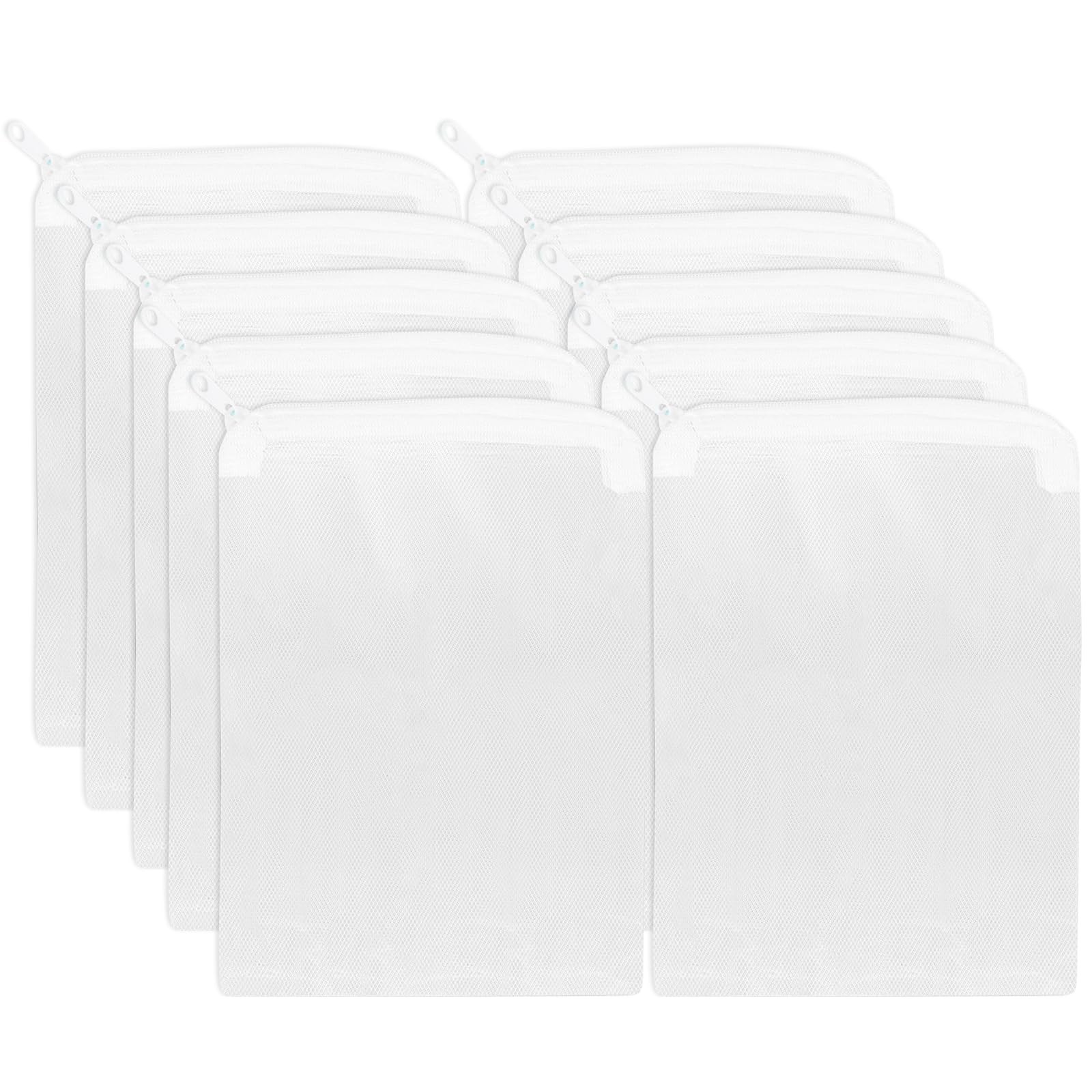 Aquarium Media Bags, 10PCS 7.7x5.9in Nylon Mesh Aquarium Filter, Media Bags w...
