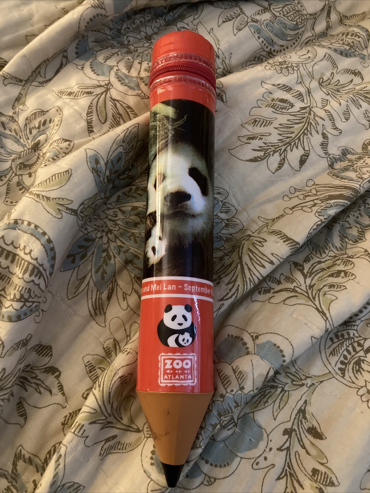 Zoo Atlanta Giant Pandas Pencil Pouch 2008 Lun Lun Mei lan School Pen pencil