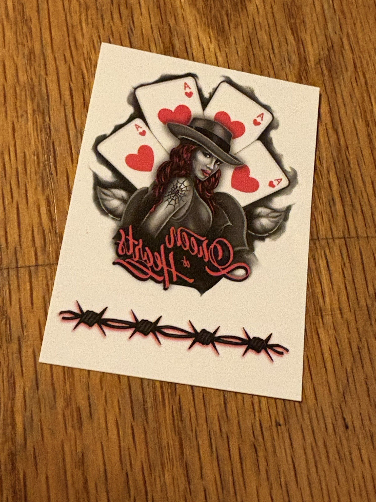 Flatline Corp.   ( 1 )  Temporary Tattoos  NEW      directions on the back