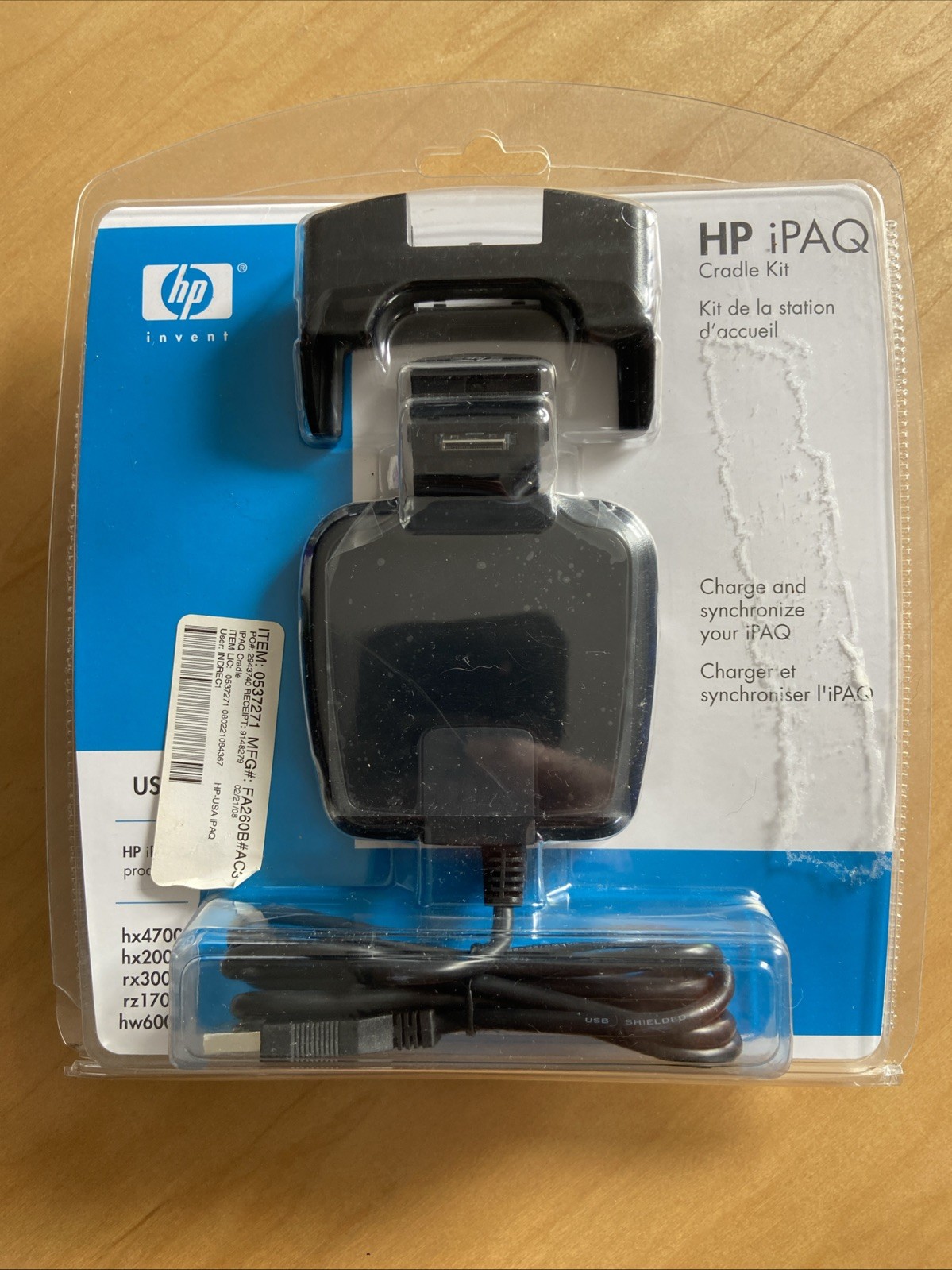 HP Ipaq Cradle Kit USB Docking Station hx4700 hx2000 rx3000 rz1700 hw6000 NEW!