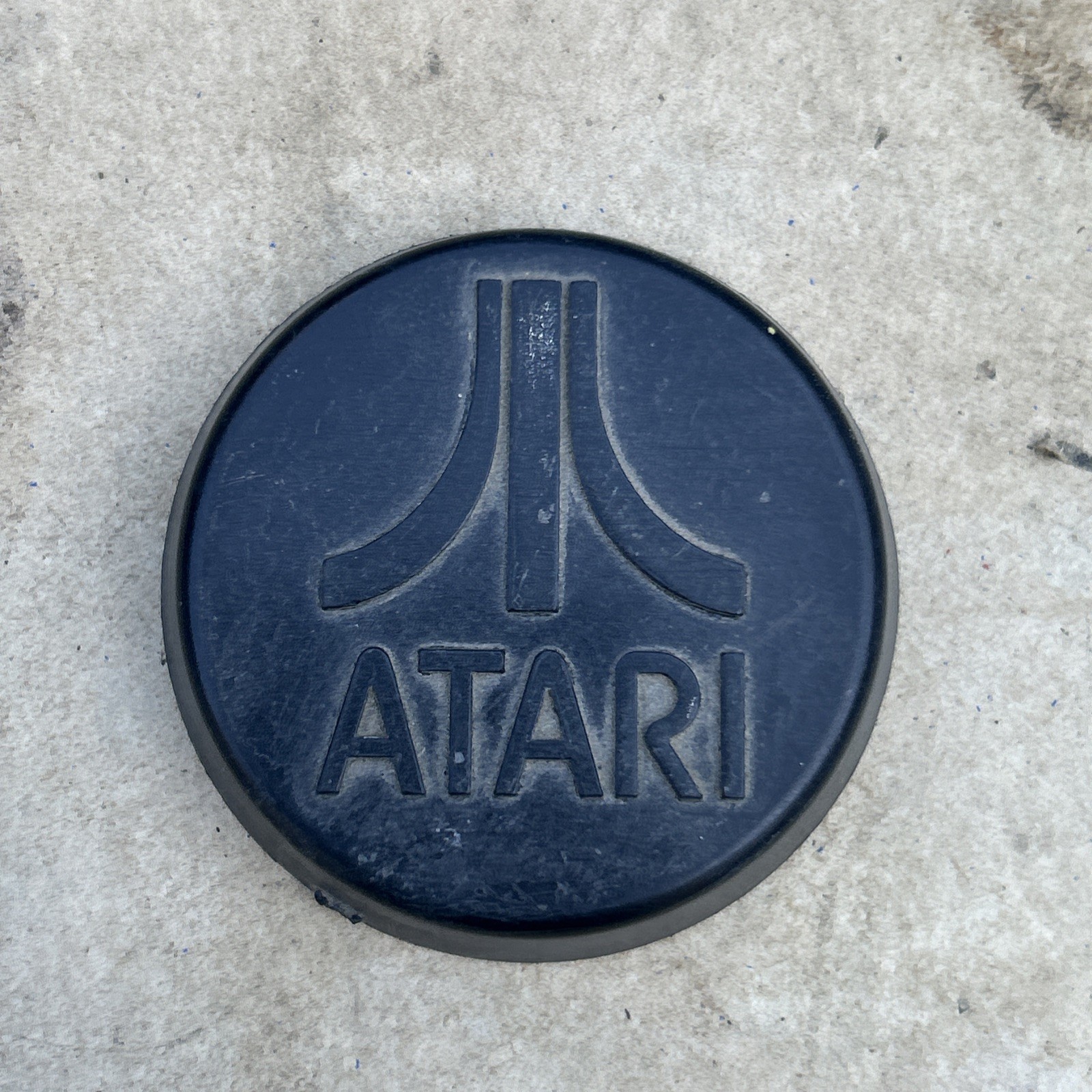 Untested original Atari Logo Steering Wheel Cover Arcade Game C133