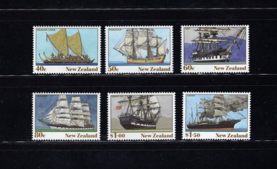 New Zealand 980-85 Ships 1989 VF MNH Complete Set LC