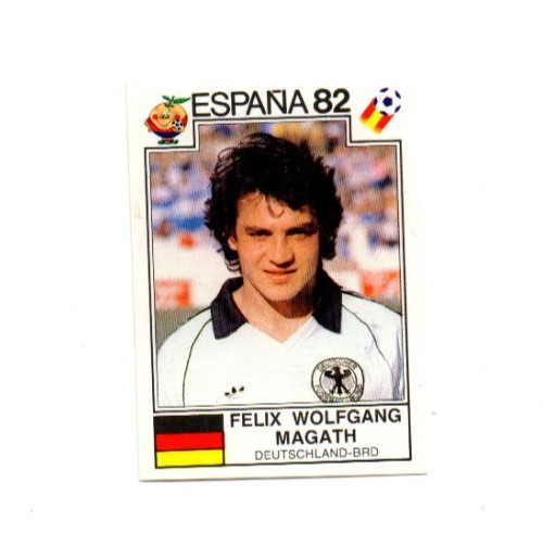 Panini Sonrics world cup story 1990 football sticker No153 Felix Wolfgang Magath