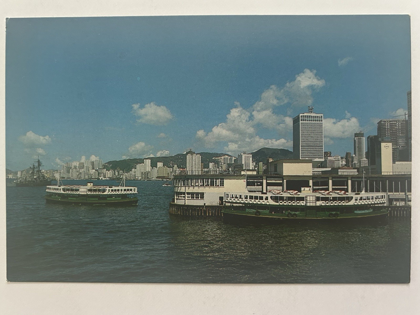 Hong Kong China Vintage 4x6 Postcard | Star Ferry Boats Harbor