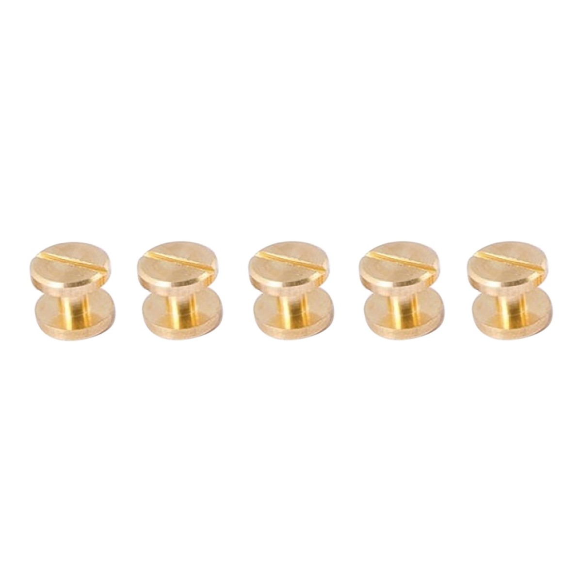 5/10Pcs Height 8mm Leather Craft Chicago Nail Brass Solid Rivets Stud Head F