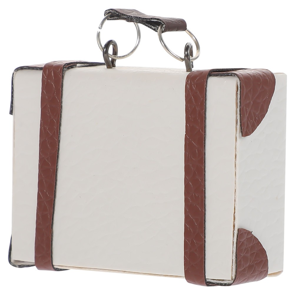  Miniatures Dollhouse Accessories Small Vintage Suitcase Toy Luggage