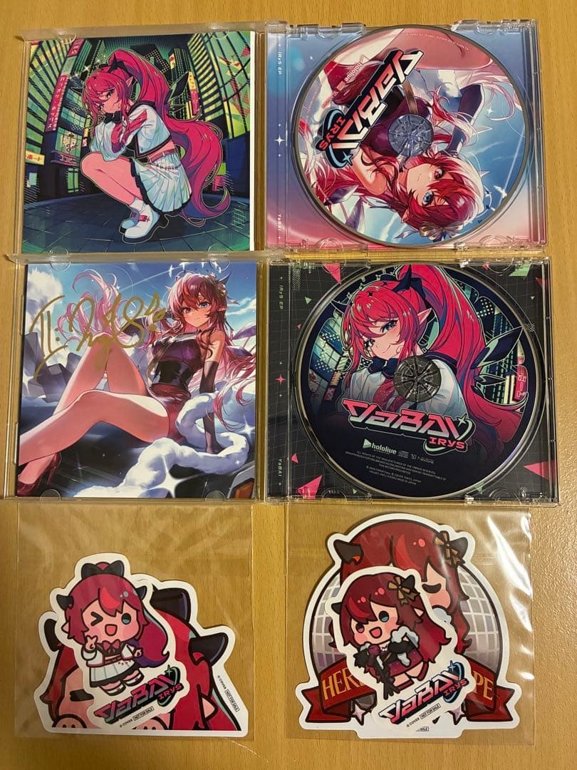 Hololive IRyS Yabai Both Versions Cd Autographed Signed Collectible
