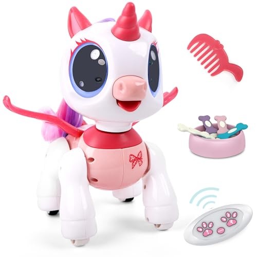Remote Control Unicorn for Girls - Companion Pet Toys Electronic Pink 
