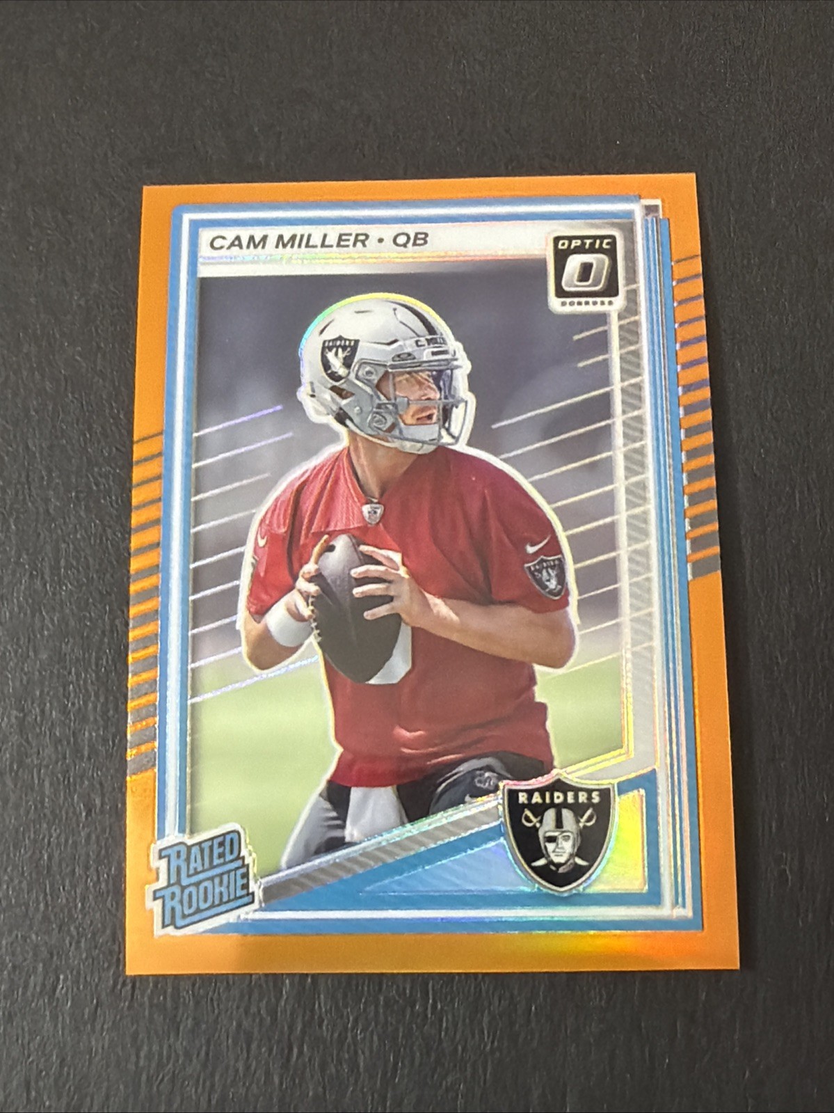 2025 Panini Donruss Optic Cam Miller Orange Rookie #261 SP /299 Raiders Dolphins