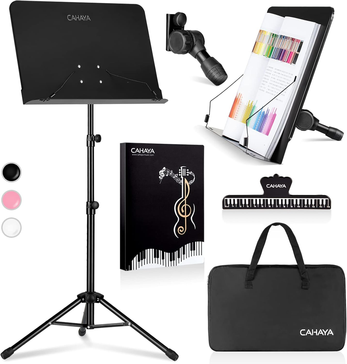 Music Stand for Sheet Music - Dual-Use Converts to Desktop Stand Portable& Folda