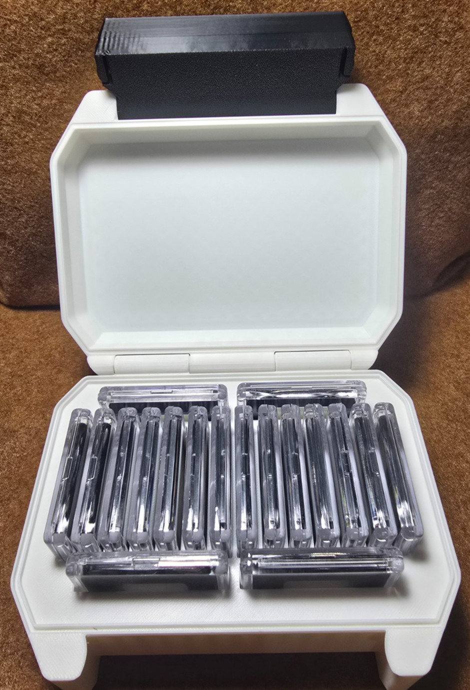 Bullion Storage Bundle for Geiger Squares (Square Capsule x18) White Case