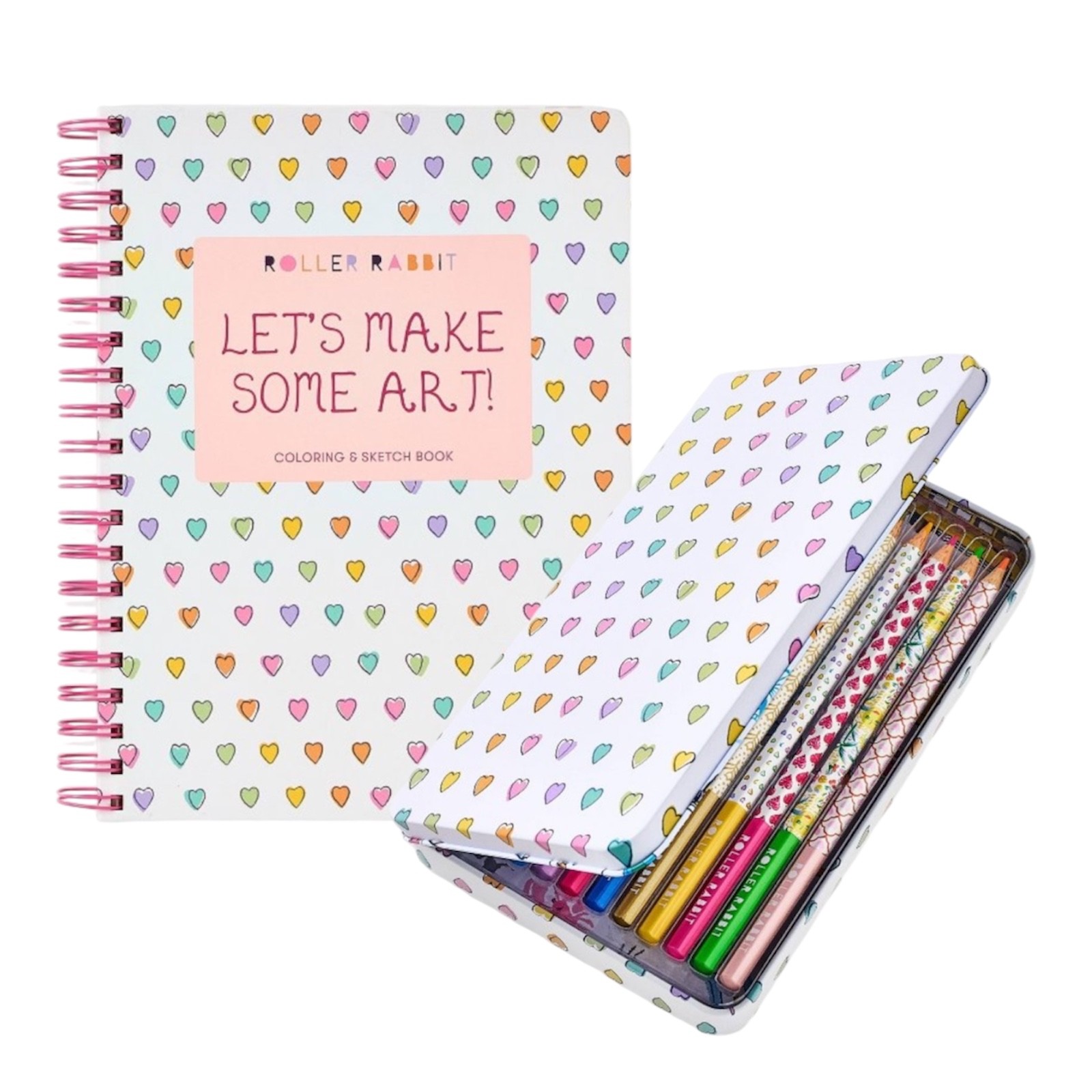 12 Colored Pencils & 90 Page Coloring and Sketch Book - Roller Rabbit x Target