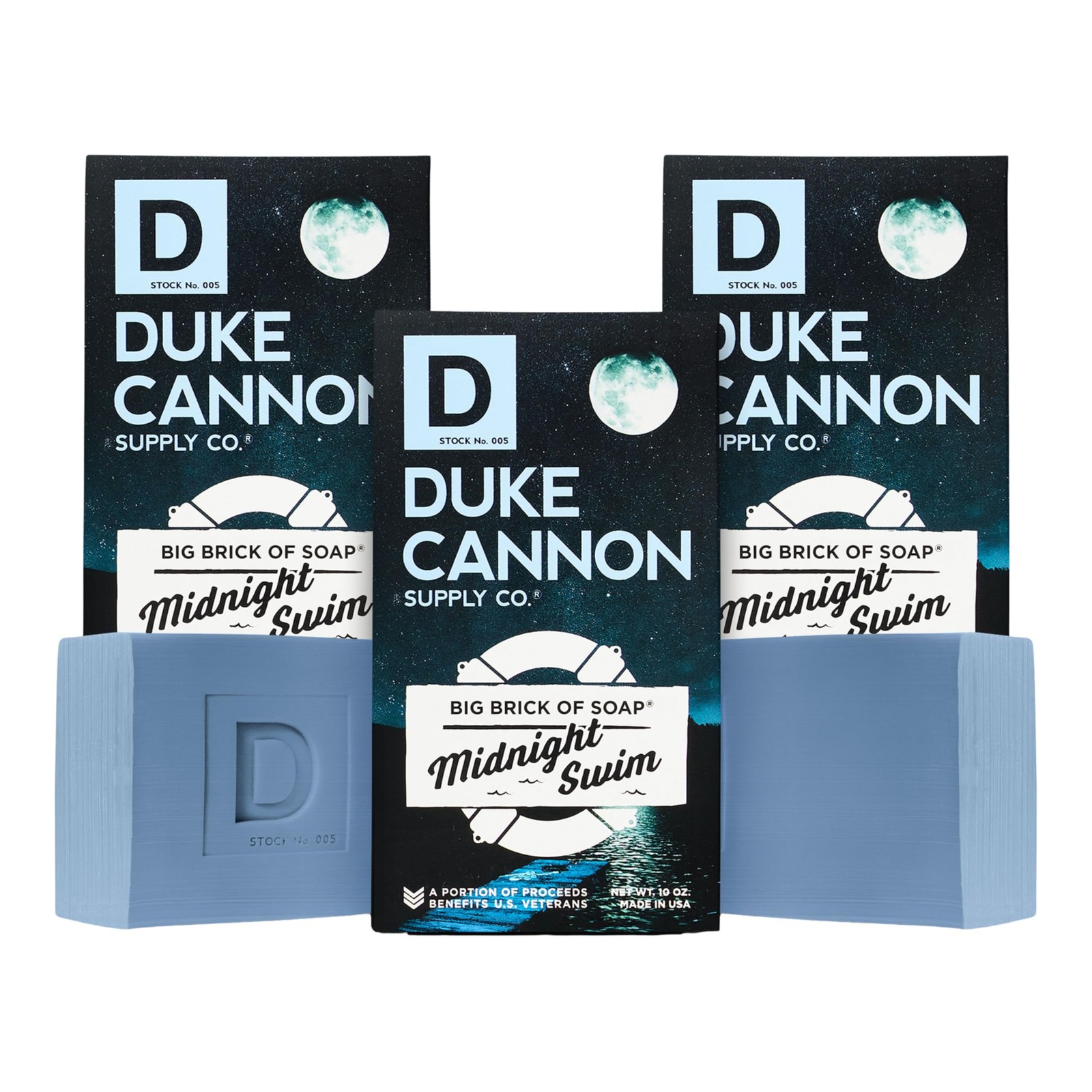 Cannon Supply Co. Big Brick of Soap for Men – Midnight Swim Fresh Water Scent