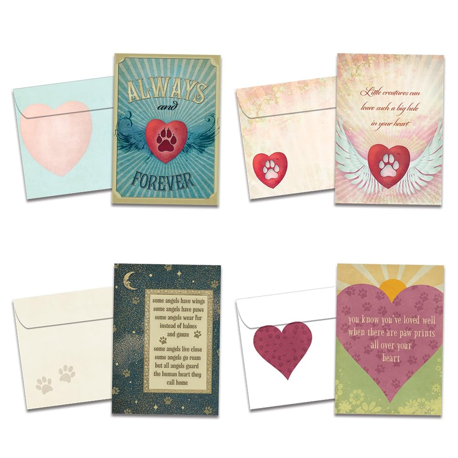 Tree-Free Greetings - Loss of Pet Sympathy Cards - Artful Designs - 16 Assort...