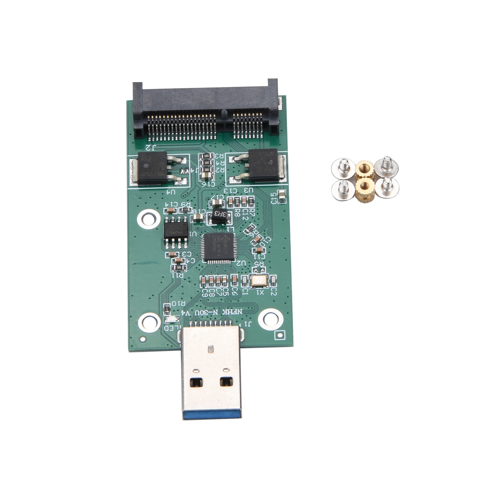 Plug & Play mSATA SSD to USB 3.0 Interface Convertor Adapter Card PCB Board