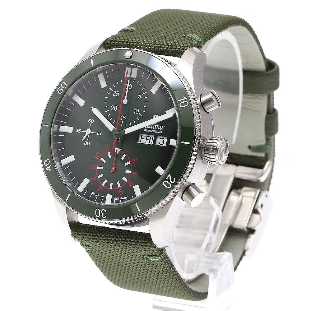 Tutima 6406-03 Grand Flieger Airport Chronograph Day-Date Automatic Mens Watch