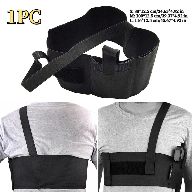 Tactical Pistol Holster Concealed Waist Chest Band Hunting Girdle Adjustable