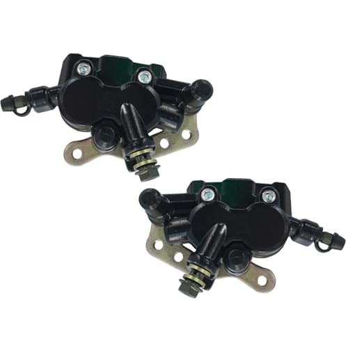 Front & Rear Brake Caliper Kit with Pads Compatible with Kawasaki Bayou 