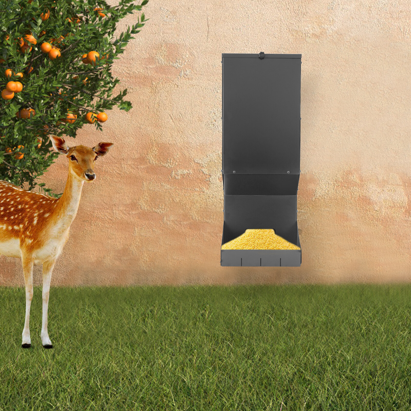 Hanging Deer Feeder Box, Heavy Duty Automatic Deer Feeder Dispensers US