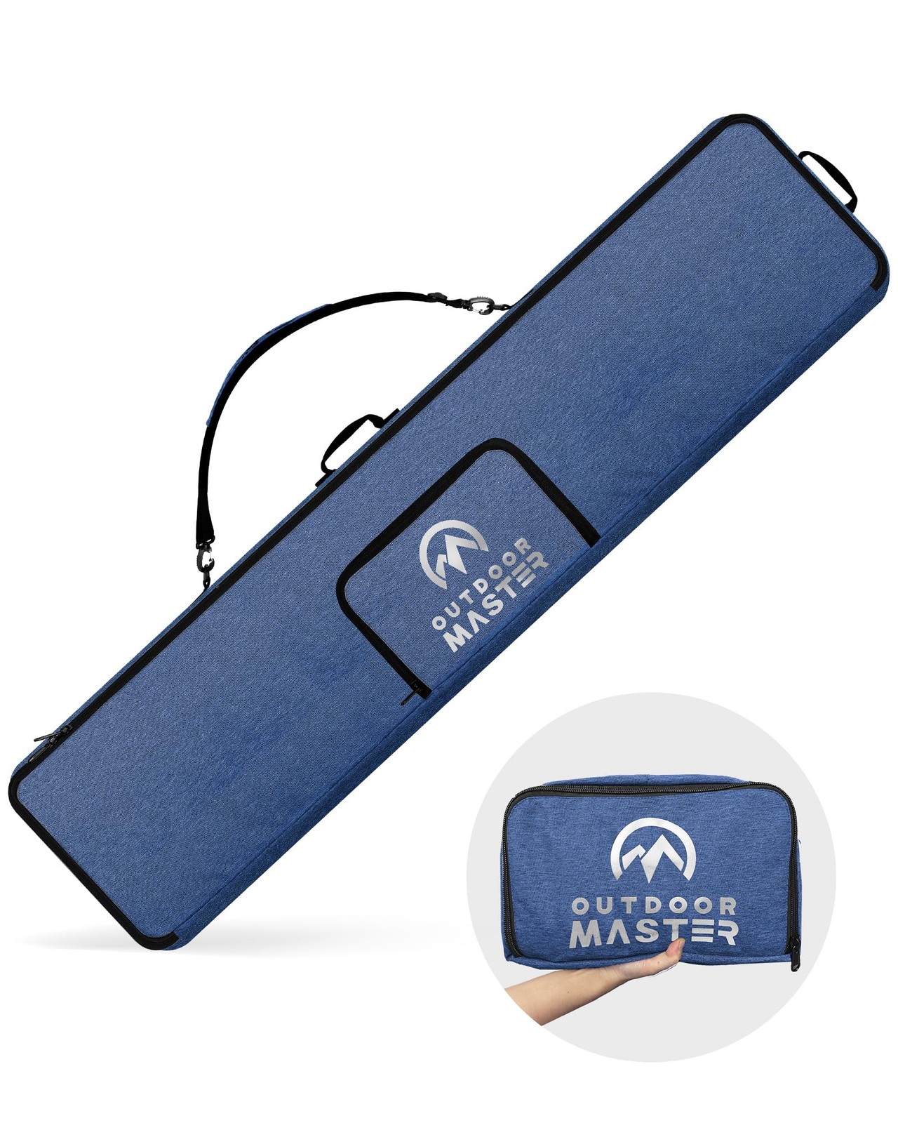 OutdoorMaster 900D Water Resistant Snowboard Bag w/ Shoe Pocket - Travel