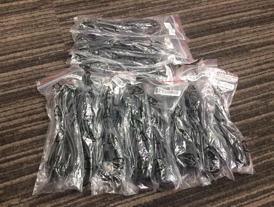 LOT OF 12 New  HP power cord 6ft 3 prong 089G402A18NCXD