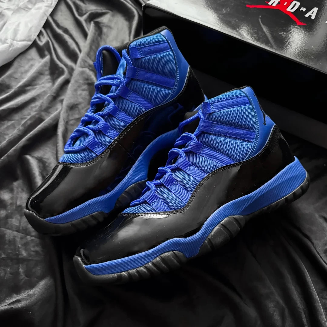 Men's Jordan 11 Retro Blue Black - Size US 7-12 NEW