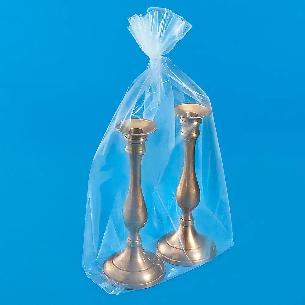 Pack of 500 10 x 4 x 20" 3 Mil Gusseted Poly Bags