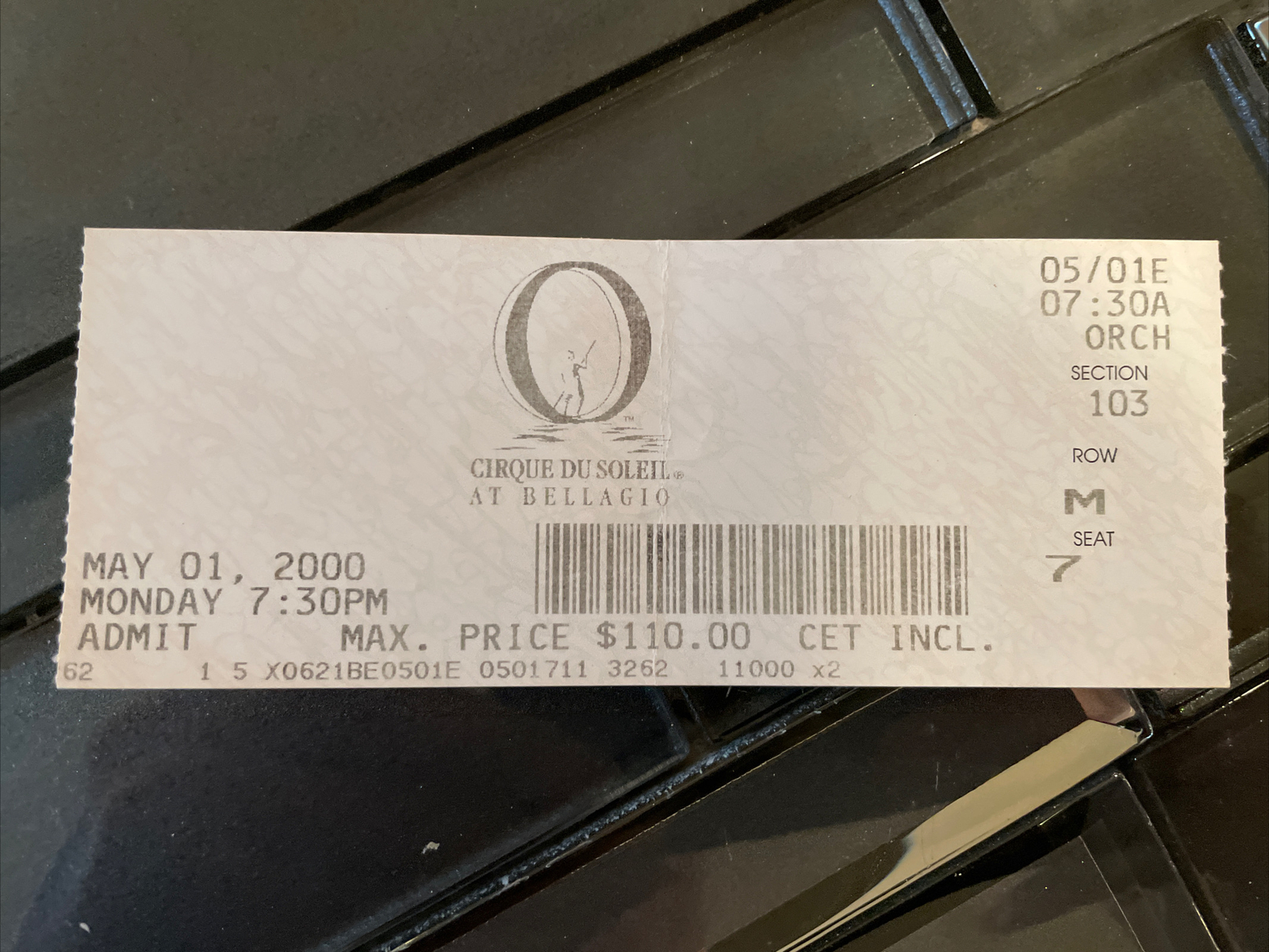 Cirque Du Soleii O at Bellagio Las Vegas- 5-1-2000