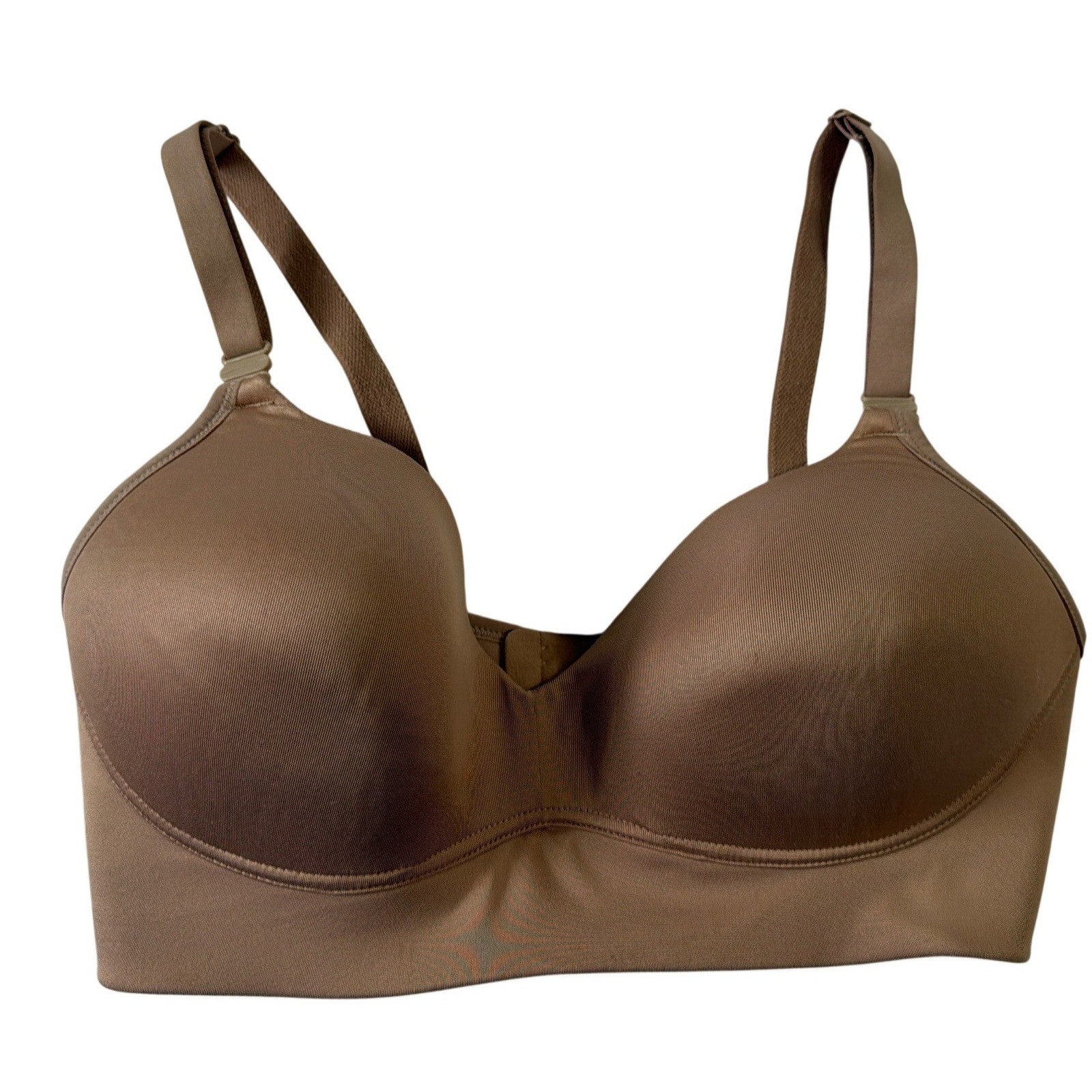 Warners Bra 36D All You Need Everyday Comfort T-Shirt Beige Underwire Seamless