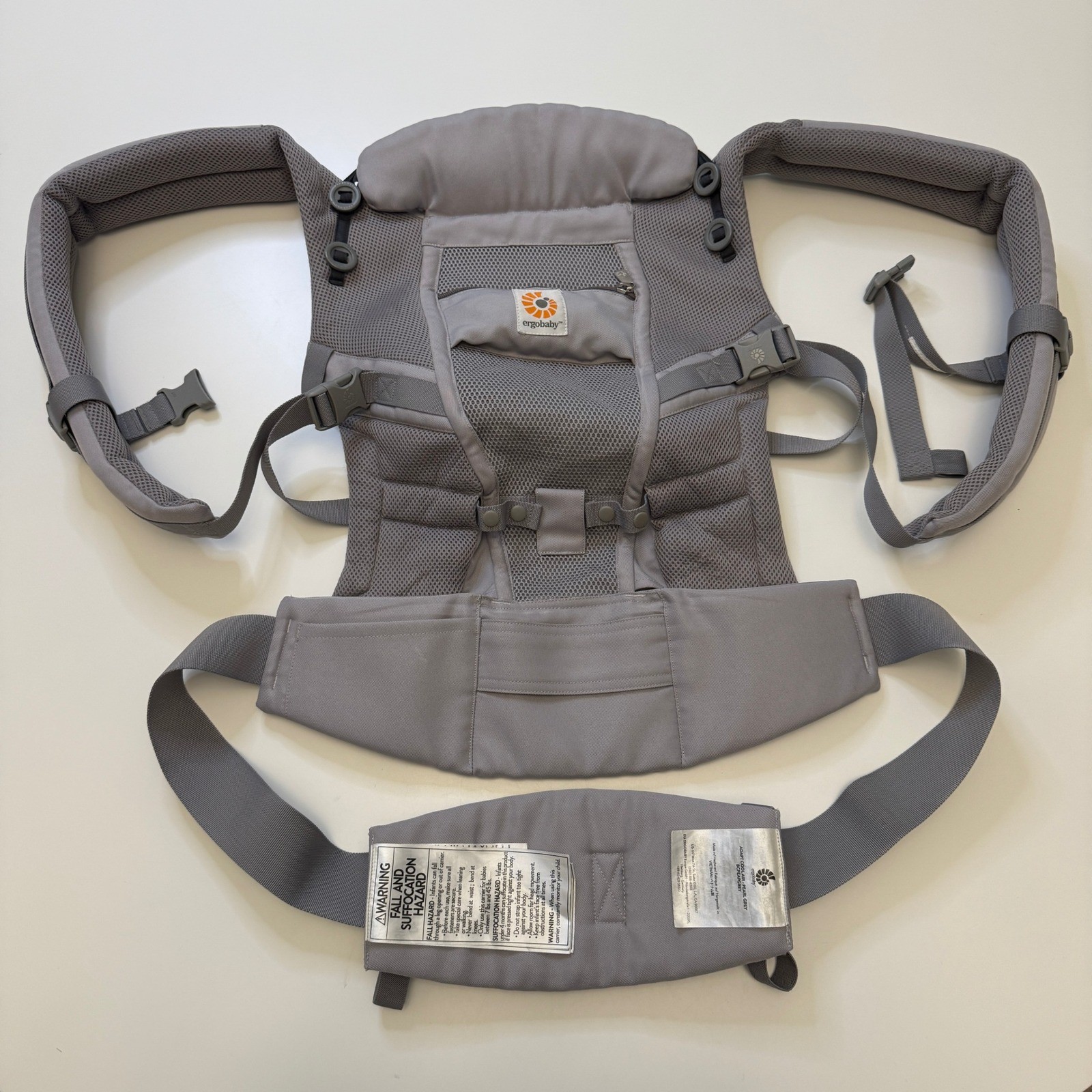 Ergobaby Adapt Cool Air Mesh Pearl Grey Baby Carrier Ergonomic All Positions