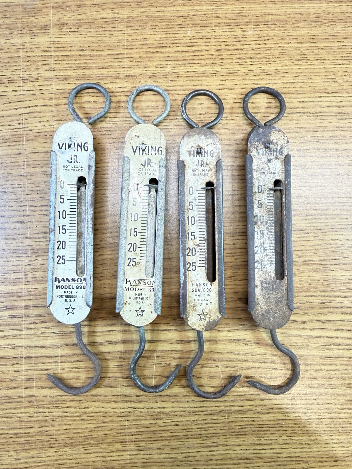 Antique Lot Of Viking Spring Balance Scales