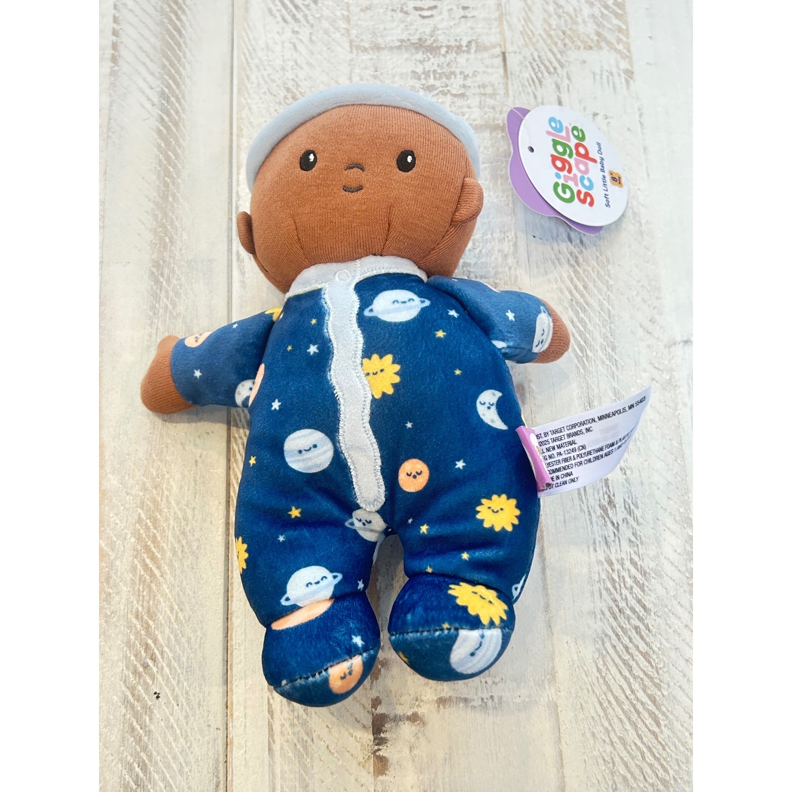 Giggle & Scope Sleepy Little Baby Doll Space Planets Stars Pajamas