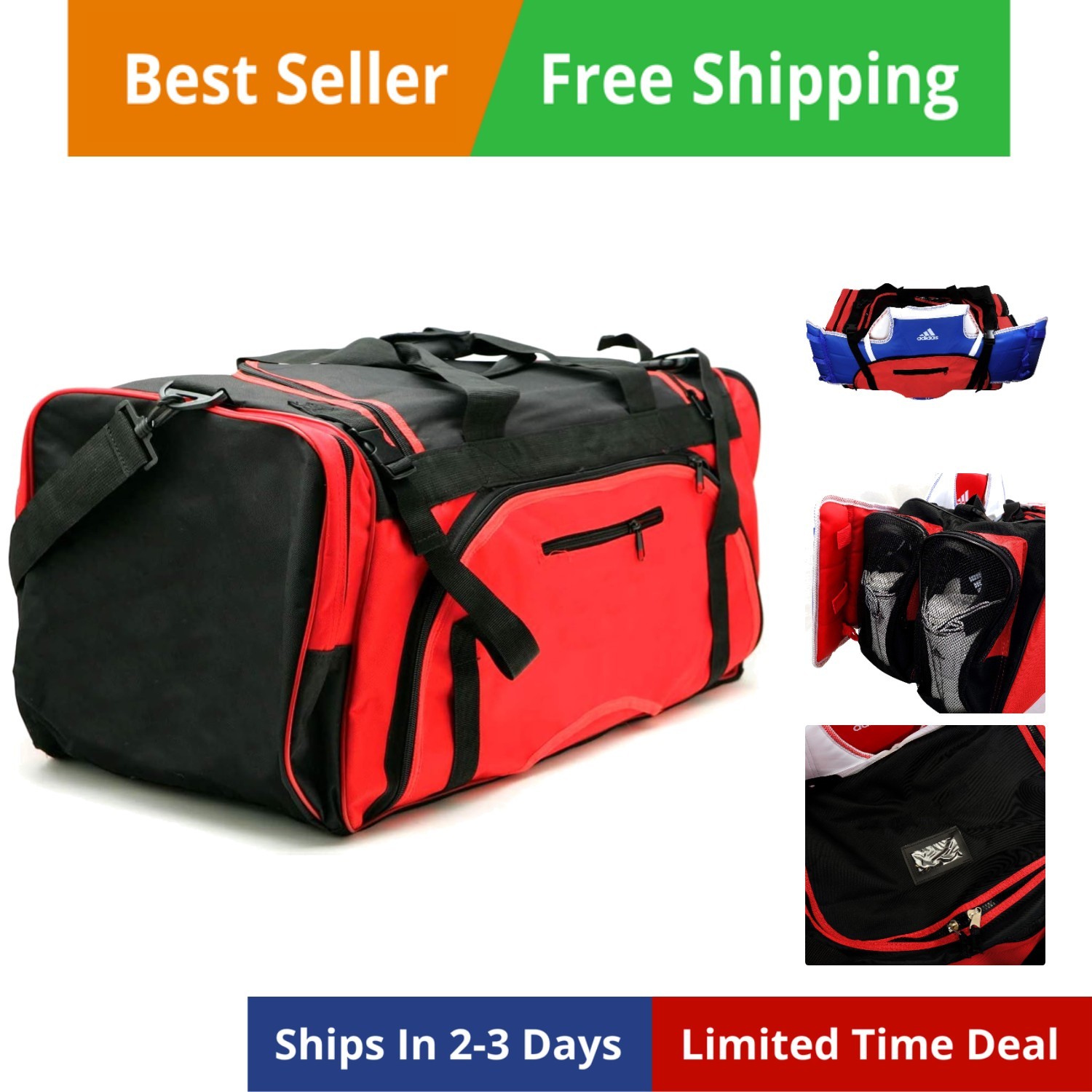 Martial Arts Taekwondo Sparring Gear Equipment Bag