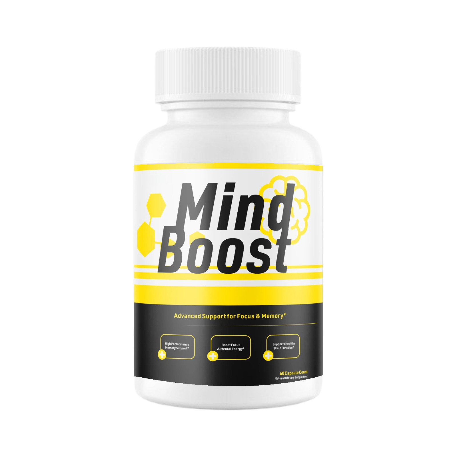 Mind Boost Capsules - MindBoost Natural Support for Brain Health - 60 Caps