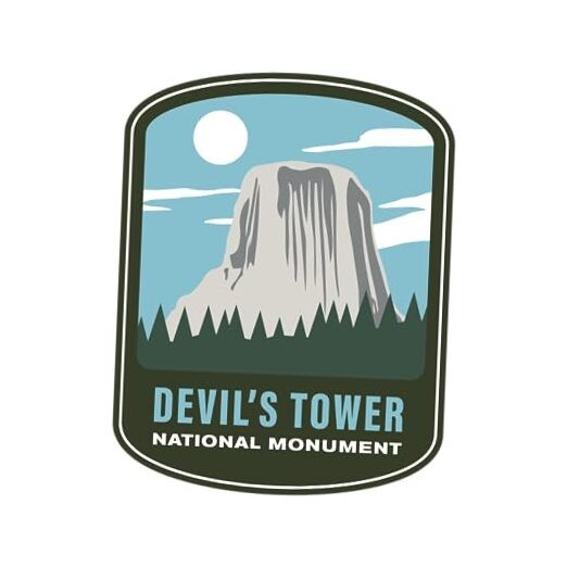  Devil’s Tower National Monument Vinyl Sticker 
