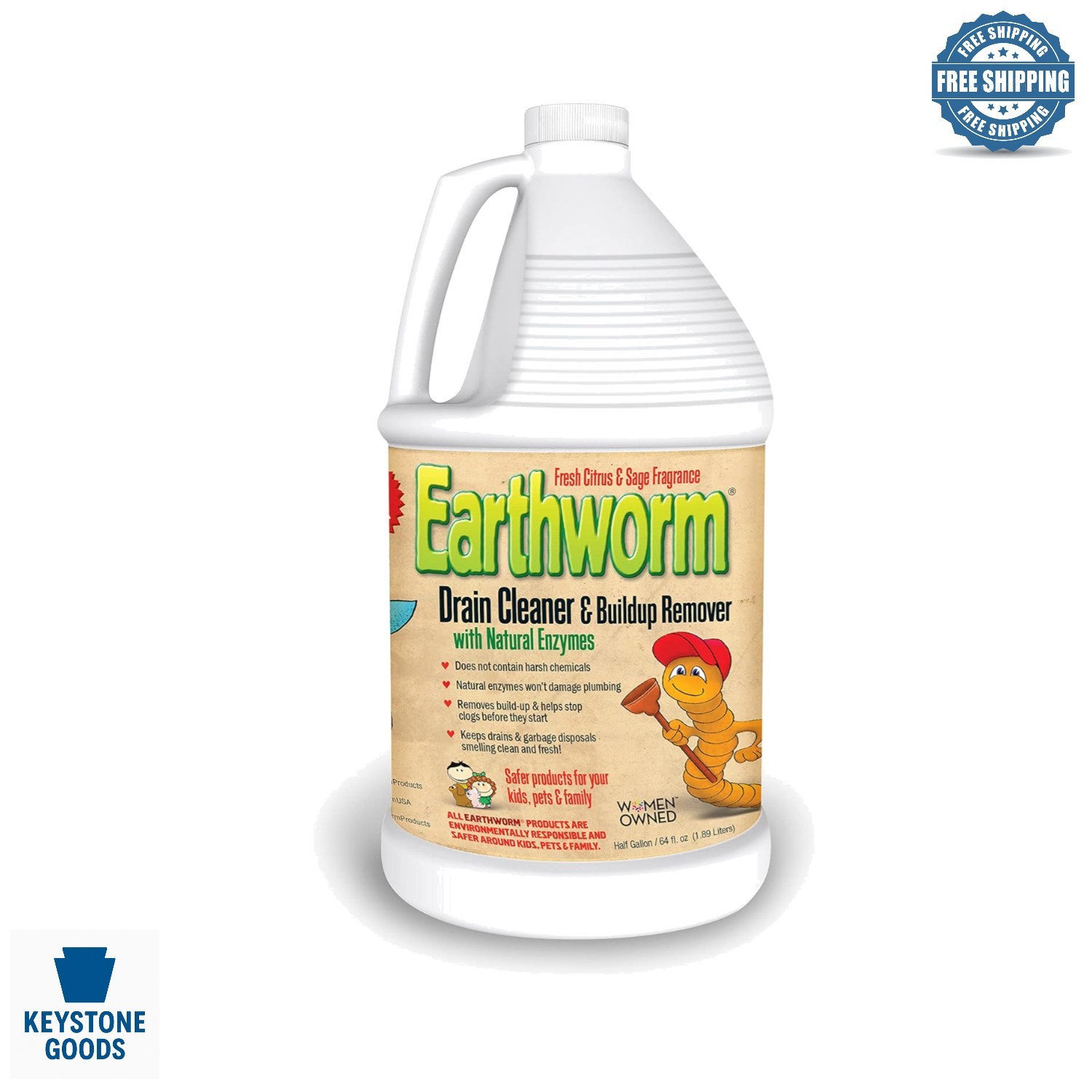 Natural Drain Cleaner & Deodorizer - 64 fl oz