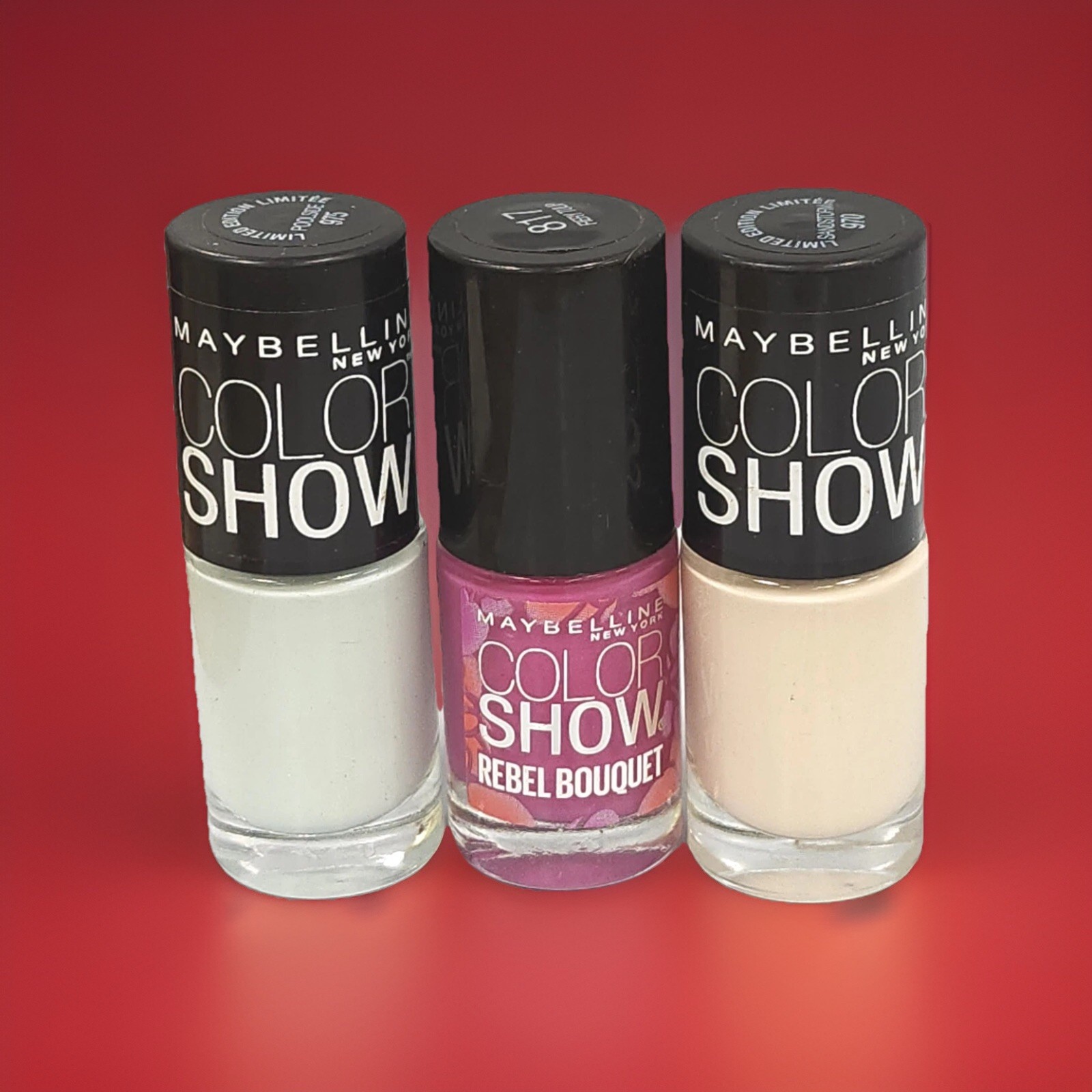 Maybelline Color Show Nail Polish  # 975 Poolside 3 pcs Mixed Lot